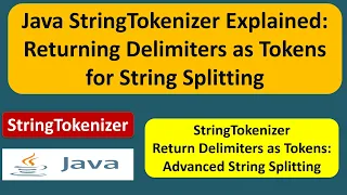 Java StringTokenizer Explained Returning Delimiters as Tokens for String Splitting
