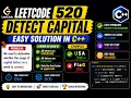 LeetCode 520 Easy Solution Detect Capital in C