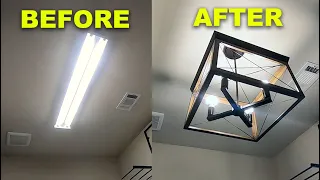 LAUNDRY ROOM LIGHT FIXTURE UPGRADE
