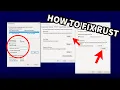 HOW TO FIX rust freezing