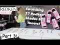 Swatching 27 Redken Shades EQ Level on Level Swatches