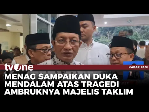 Menag Kunjungi Korban Luka Majelis Taklim Ambruk di Bogor