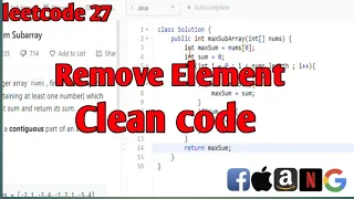 AMAZON - REMOVE ELEMENT LeetCode leetcode 27 clean code