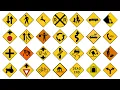 USA Road Signs - All Warning Signs Meanings Traffic Control Warning Signs Road Safety Signs