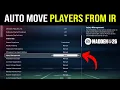 Madden 26 How to Auto Move Players from IR Injured Reserve
