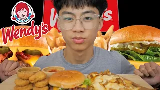 Wendy's Canadian Poutine, Dave’s Single with Chicken Nuggets | N.E Let's Eat