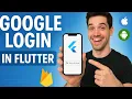 Google Login in Flutter Firebase Android iOS Firebase Authentication Tutorial