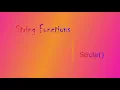 String functions Strchr Explained with the help of program in Code Block C programming