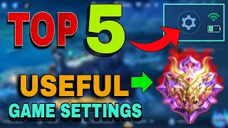 Download 5 BEST GAME SETTINGS IN MOBILE LEGENDS THAT IS USEFUL TO WIN A GAME MP3