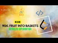 904 Fruit Into Baskets Detailed Explanation Java Code LeetCode