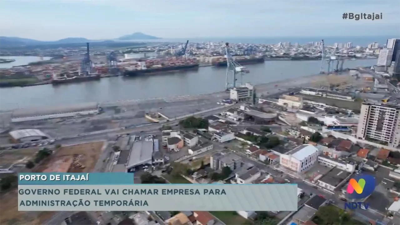 Governo Federal irá chamar empresa para administração temporária do Porto de Itajaí