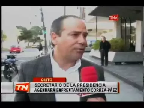 Secretario de la presidencia agendará enfrentamiento Correa-Páez