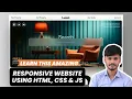 Responsive Website Design Using HTML CSS And JavaScript