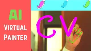 AI Virtual Painter OpenCV Python Computer Vision