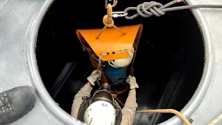 Simulado de ocorrência de resgate em espaço confinado - Salvamento em poço