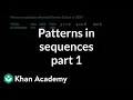 Patterns in sequences 1 Linear equations Algebra I Khan Academy