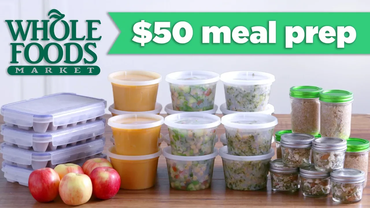 $50 Whole Foods Meal Prep Budget Challenge! - Mind Over Munch
