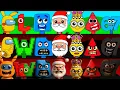Lagu Incredibox Sprunki OC Phase 1 to Phase 3 Santa Claus, 67, Among Us Pikachu, Red(Colourblocks),W or L