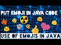 Emoji can be used in Java program Java NETBEANS