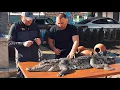Download Lagu CROCODILE MEAT on a CHARCOAL GRILL, GRILLED CROCODILE MEAT.