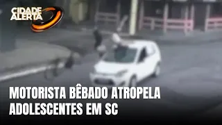 Adolescentes são atropelados em Itajaí e motorista alcoolizado é preso