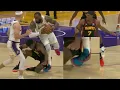 LeBron James Scary Ankle injury against the hawks