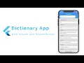 Dictionary App in Flutter using StreamBuilder