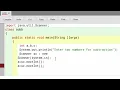 How to subtract two numbers in java in hindi and english