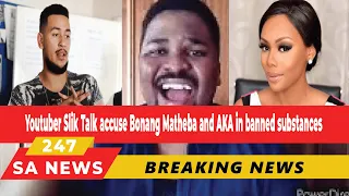 youtuber slik talk accuse bonang matheba and aka in banned substances here is the thing 