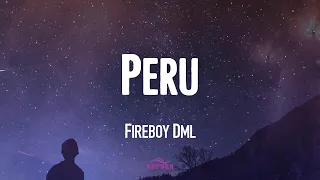 fireboy dml peru video lyric 