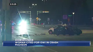 Madison woman cited for alleged OWI after northside crash police say