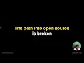 The path to open source contributions by Brian Douglas ESNEXT 2020
