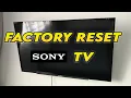 How to Factory Reset Sony TV to Restore to Factory Settings