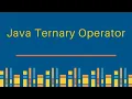 Java - Ternary Operator