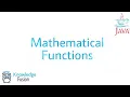 Introduction to Mathematical Functions in JAVA ICSE