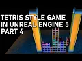 Tetris Style Falling Blocks Game With Unreal Engine 5 - Part 4 Detecting Completed Lines