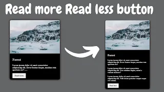 Read More Read Less Button with JavaScript How To Replace Text Expand Collapse Text