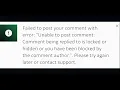 Failed to post comment reply on DeviantArt