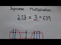 JAPANESE MULTIPLICATION How to multiply by JAPANESE method