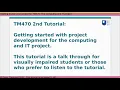 2nd tutorial TM470 getting started and planning