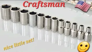 Craftsman drive 6pt metric shallow socket set 12pc