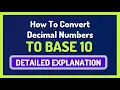 How To Convert Decimal Numbers To Base 10