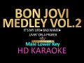 Download Lagu BON JOVI MEDLEY KARAOKE (Male Lower Key) It's my life|You give love bad name|Livin on a prayer