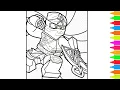Coloring LEGO Ninjago Skylor Cole Lloyd Garmadon LEGO Ninjago Coloring Pages