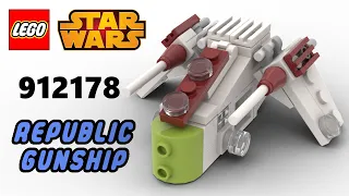 LEGO 912178 REPUBLIC GUNSHIP | LEGO Starwars Magazine Gift Virtual Build