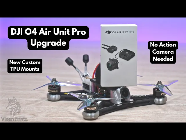 DJI O4 Camera & VTX Mount (includes redesigned Upper Saddle) video thumbnail
