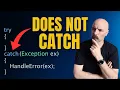 Handle C async await exceptions the right way