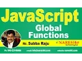 Global Functions in JavaScript JavaScript Tutorial Mr Subba Raju