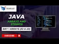 Java Arrays Explained Day 8 - Master 1D 2D Arrays with Examples