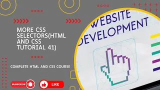 More CSS Selectors HTML and CSS tutorial 41